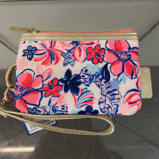 Lilly Pulitzer White/ Multi Print Wristlet Wallet