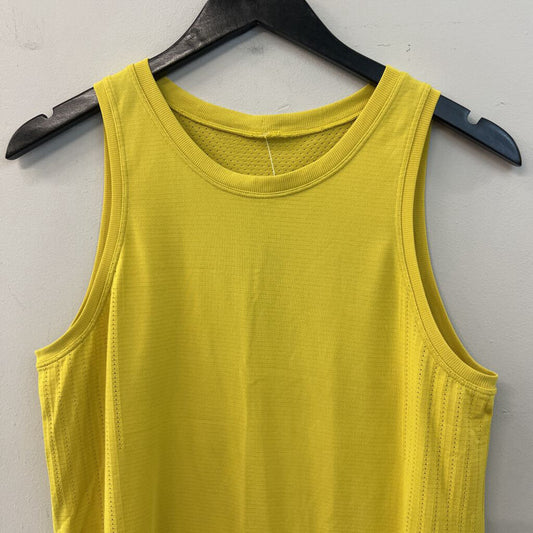 Lululemon Yellow Cropped Athletic Tank Small