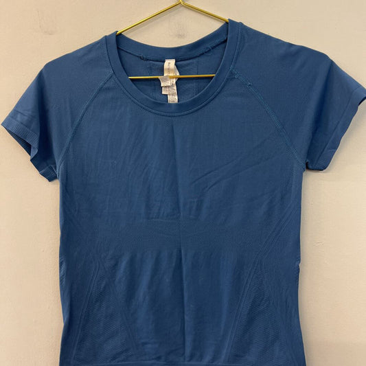 Athleta Blue Short Sleeve Athletic Top Small