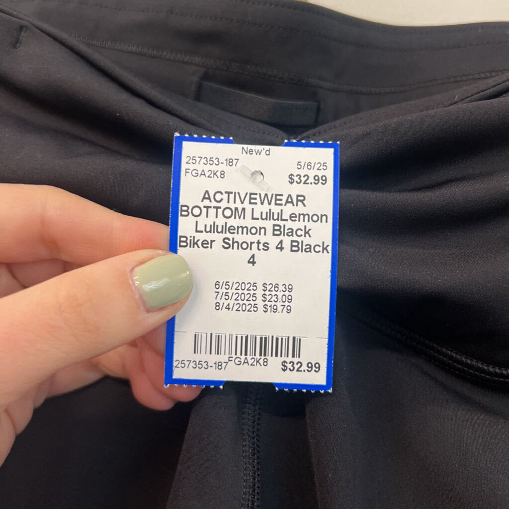 Lululemon Black Biker Shorts 4