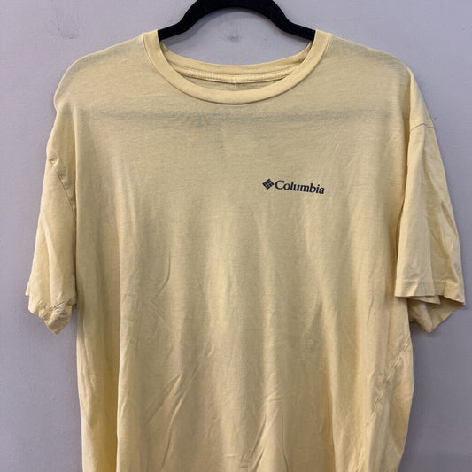Columbia Yellow Short Sleeve Graphic Tee Extra Large