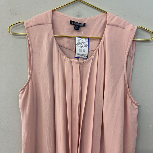 Brooks Brother Pink Pleated Front Tank Top 12