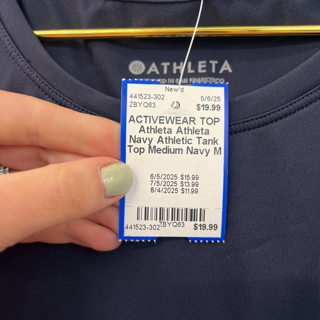 Athleta Navy Athletic Tank Top Medium