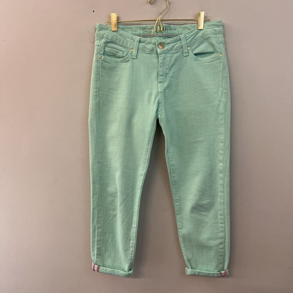 Kate Spade Mint Straight Leg Jeans 30