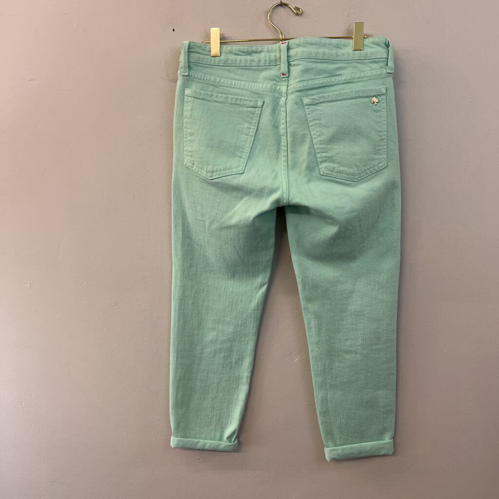 Kate Spade Mint Straight Leg Jeans 30