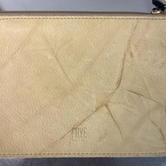 Frye Small Brown Leather Wristlet Bag