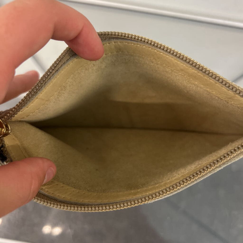 Frye Small Brown Leather Wristlet Bag
