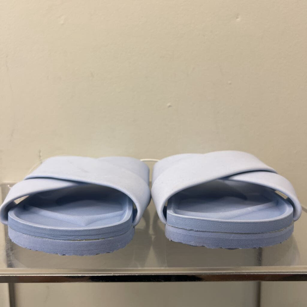 J Crew Blue Foam Slide Sandals 7