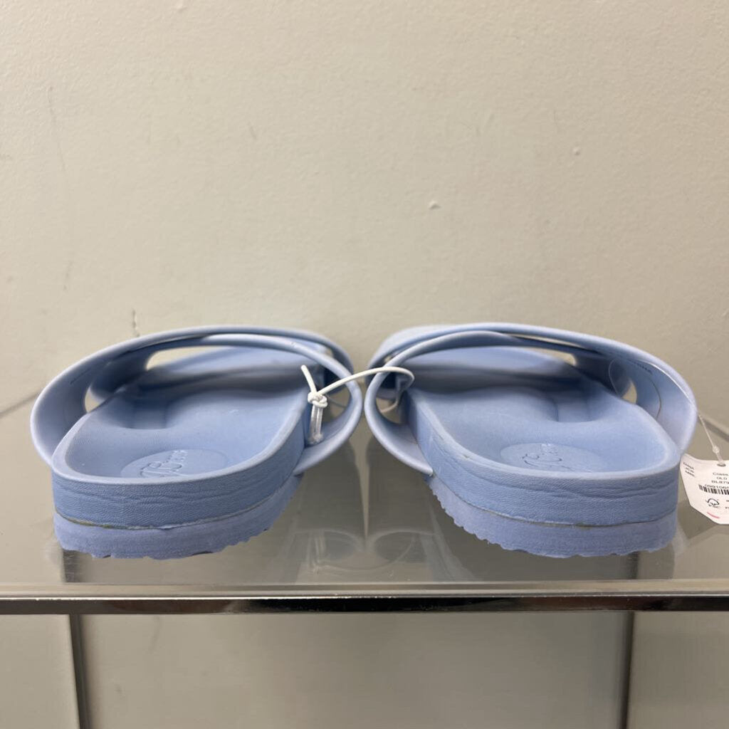 J Crew Blue Foam Slide Sandals 7