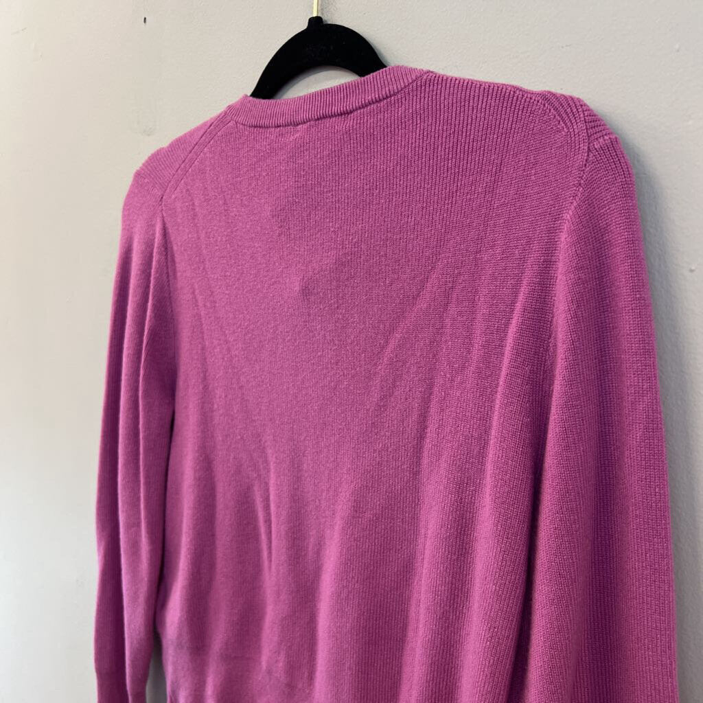 J Crew Soft Purple Long Sleeve Button Front Cardigan Sweater Medium