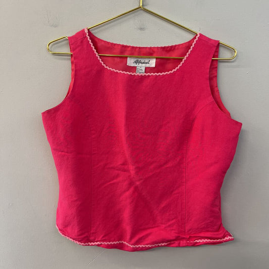 Vintage Appraisal Pink Squiggle Hem Tank Top 12