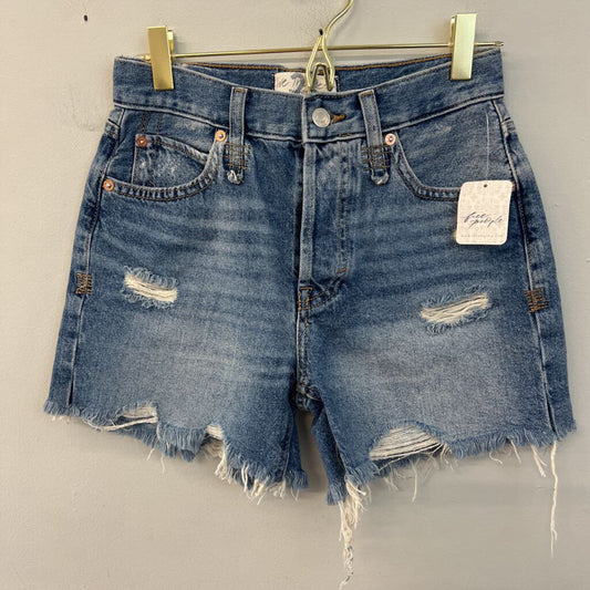 We The Free Medium Wash Distressed Denim Shorts 23