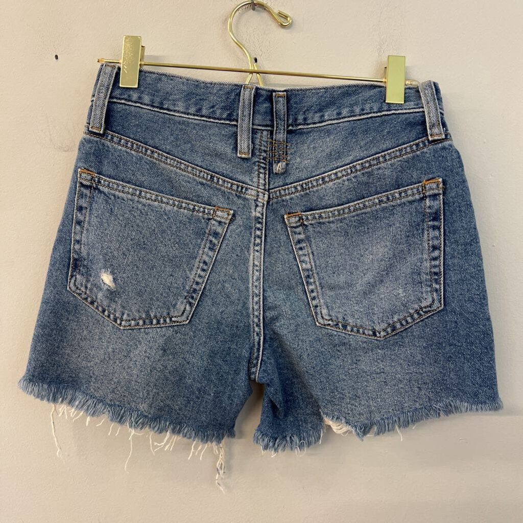We The Free Medium Wash Distressed Denim Shorts 23