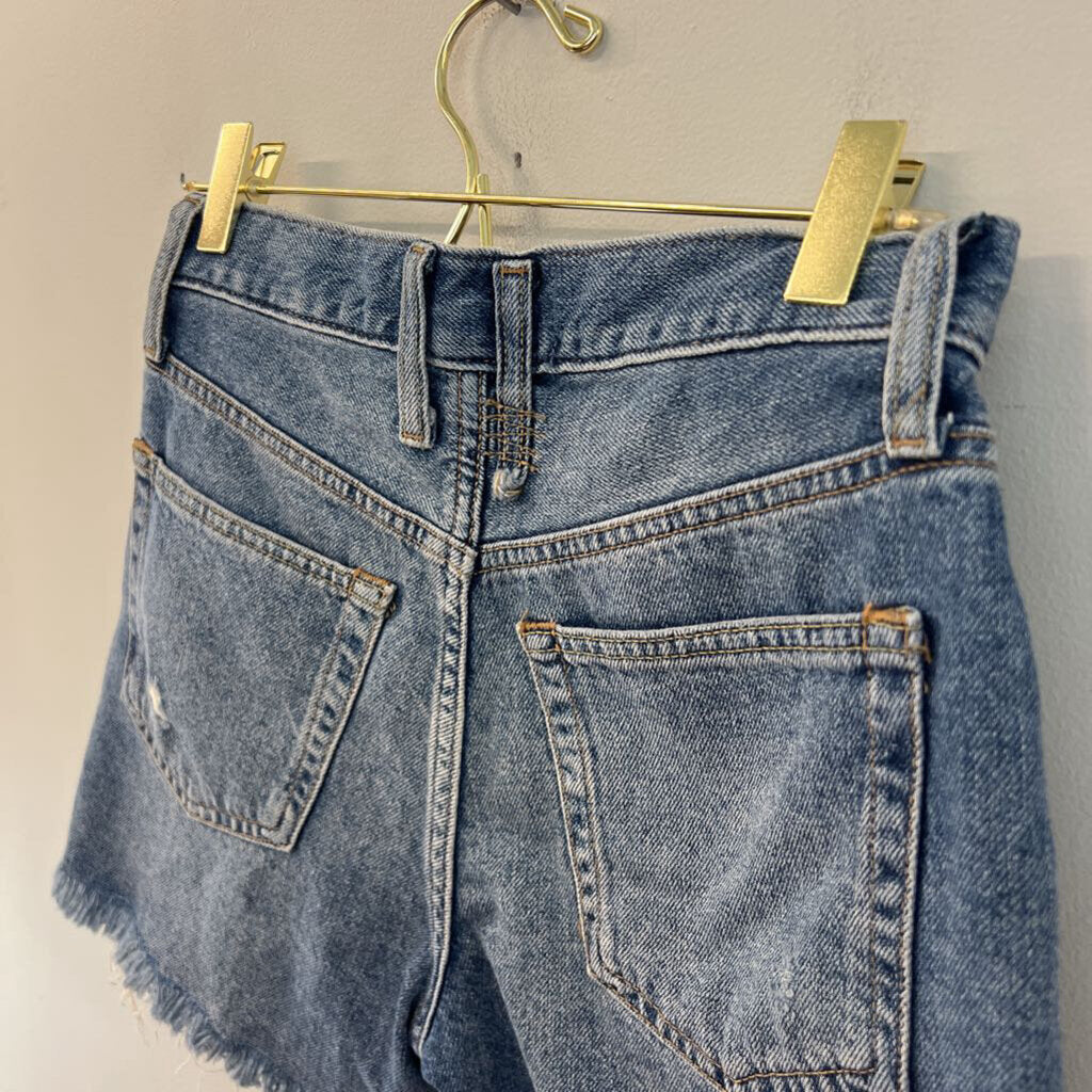 We The Free Medium Wash Distressed Denim Shorts 23