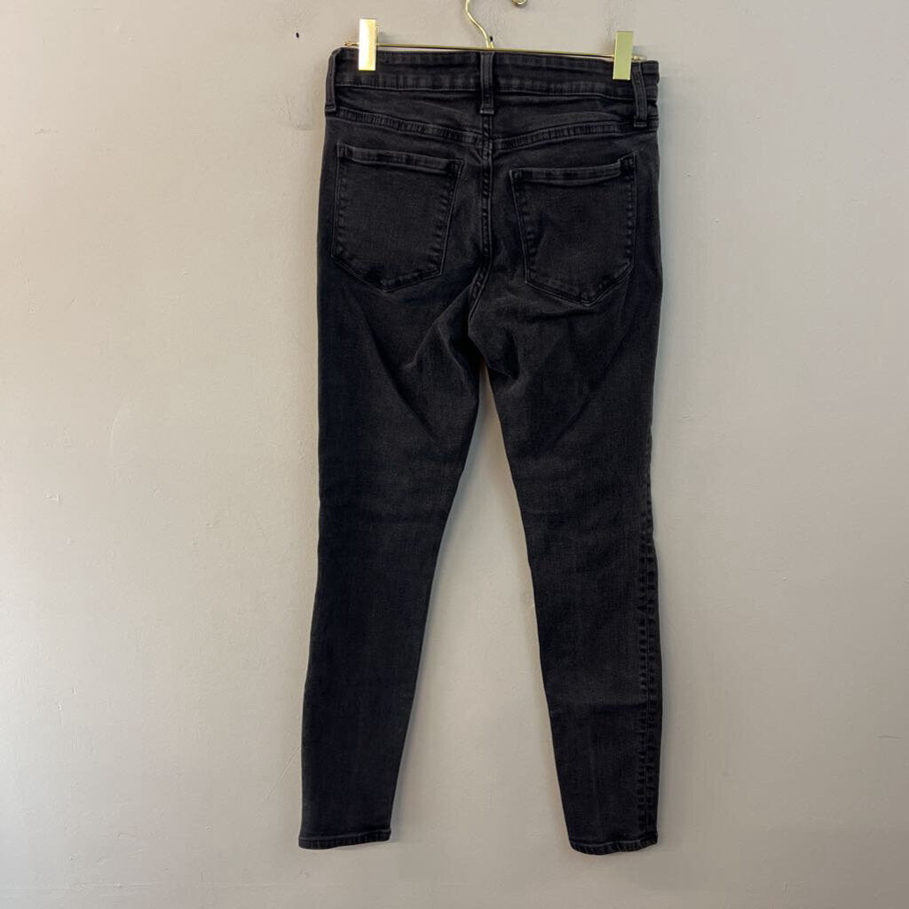 Gap Black Denim Skinny Jeans 28 Long