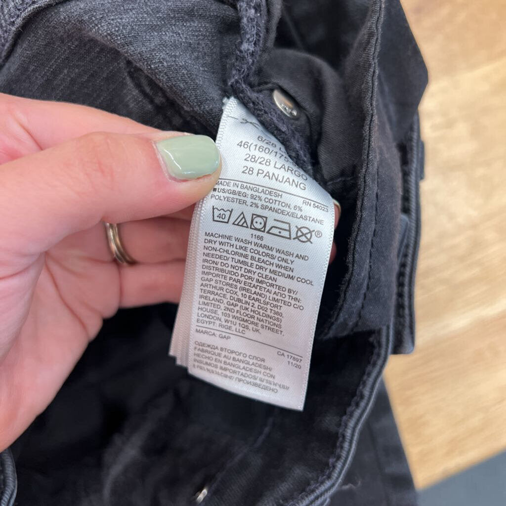 Gap Black Denim Skinny Jeans 28 Long
