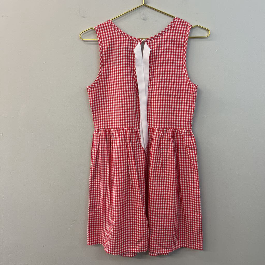 Lauren James Red/ White Gingham Dress Extra Small