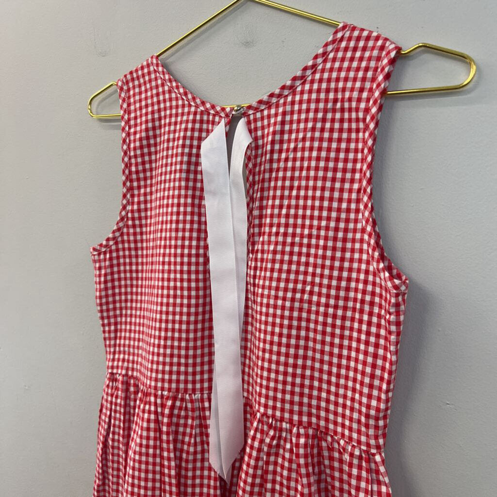 Lauren James Red/ White Gingham Dress Extra Small