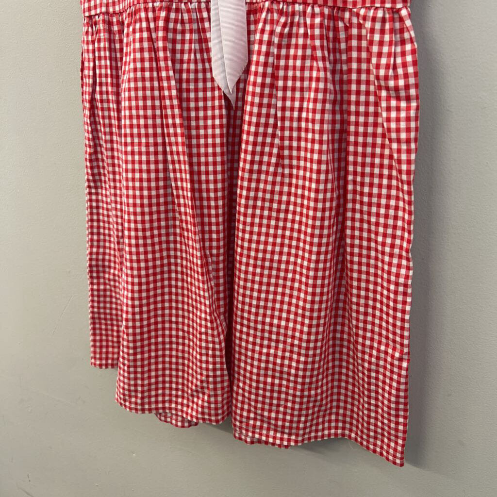 Lauren James Red/ White Gingham Dress Extra Small