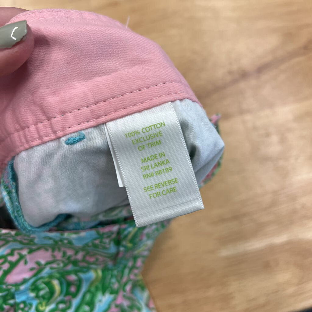 Lilly Pulitzer Green/ Pink Print Shorts 0