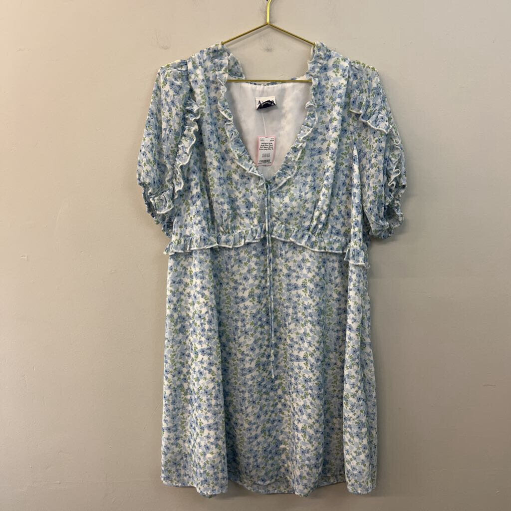 Arula Ditsy Floral Puff Sleeve Dress Extra Large