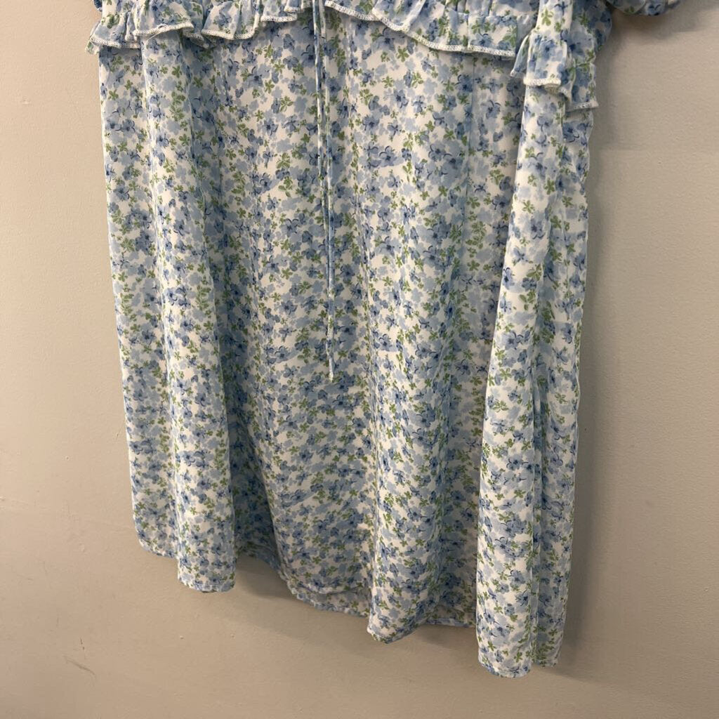 Arula Ditsy Floral Puff Sleeve Dress Extra Large