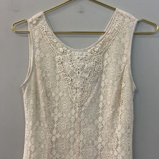 Paper Crane White Lace Dress Small