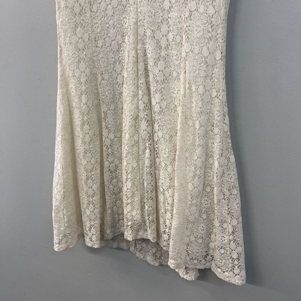 Paper Crane White Lace Dress Small