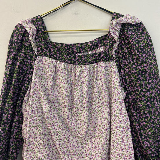 Carolina Belle Ditsy Flower Long Sleeve Top Small