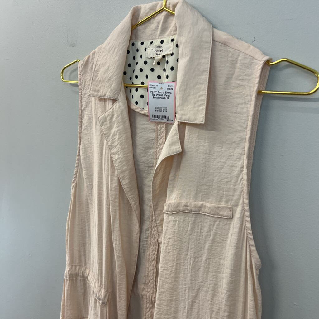 Entro Tie Waist Vest Small