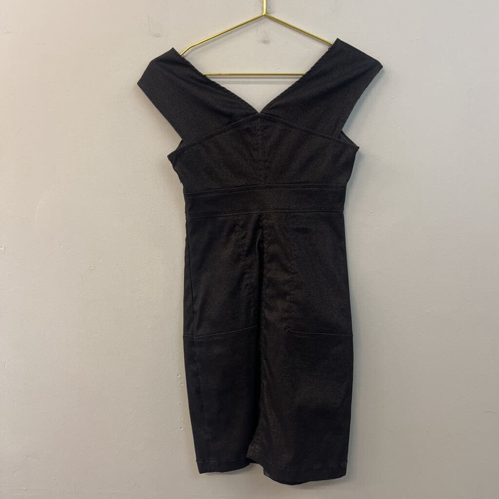 Max Studio Black Stretch Denim Dress Extra Small