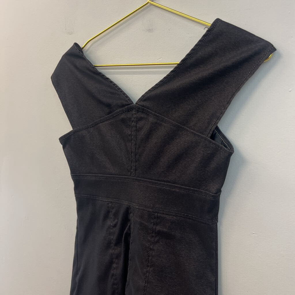 Max Studio Black Stretch Denim Dress Extra Small