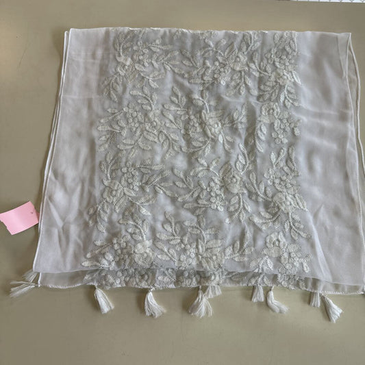 Silver Thread Lace Scarf