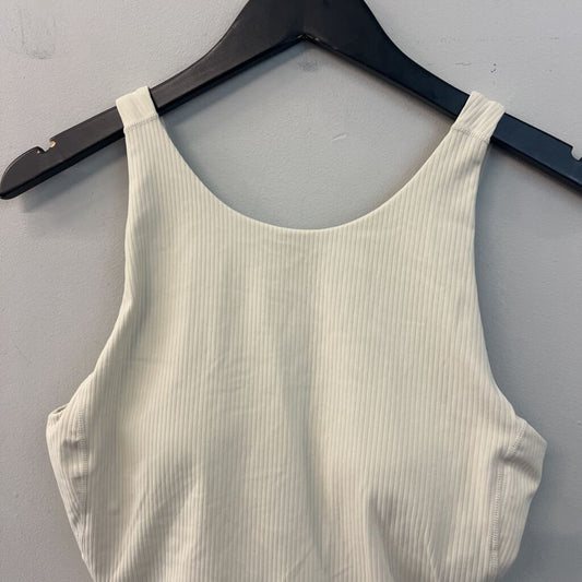 Lululemon Cream Ribbed Padded Tank Top 8