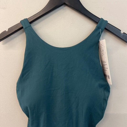 Lululemon Teal Ribbed Padded Tank Top 6