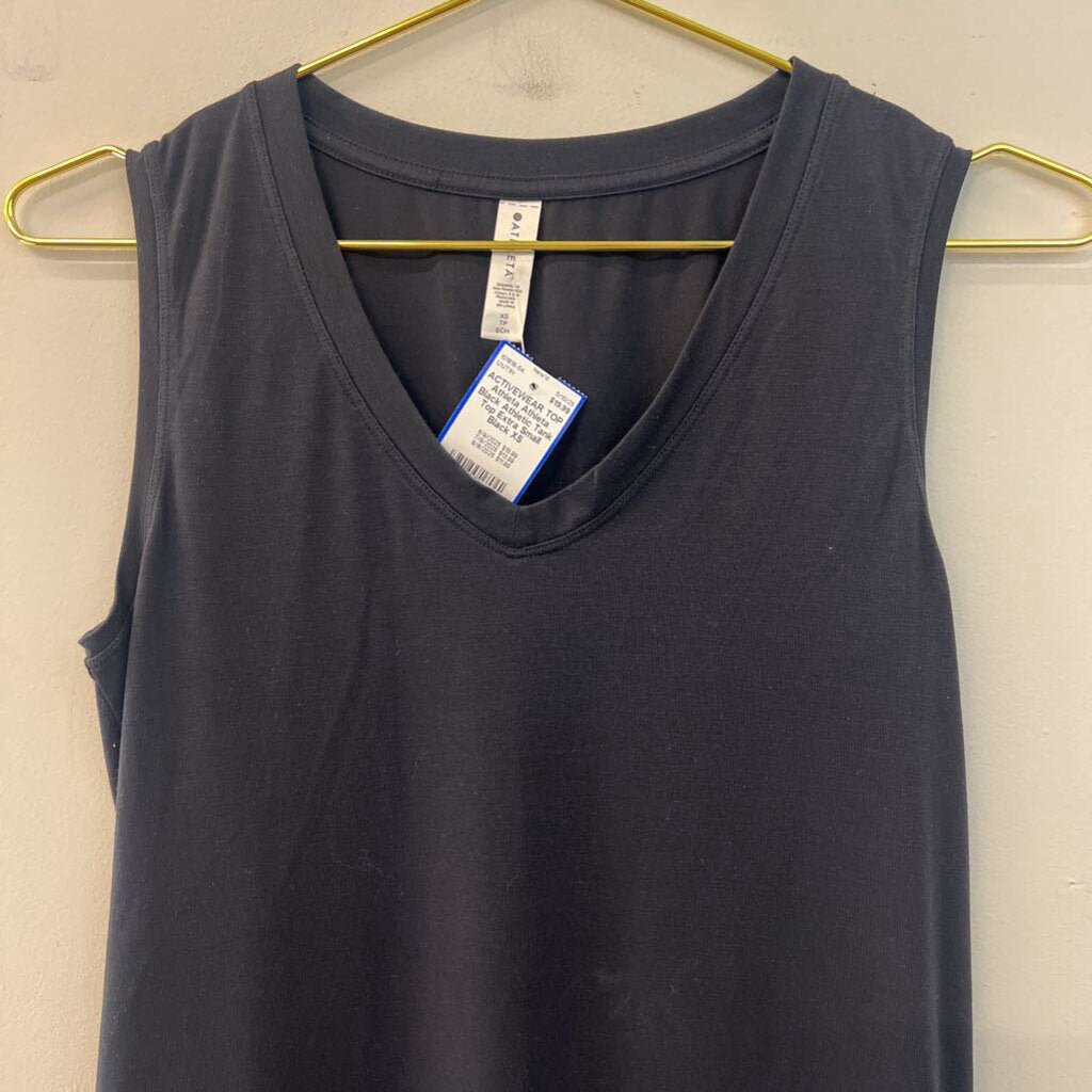 Athleta Black Athletic Tank Top Extra Small