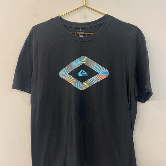 Quicksilver Black/ Multi Short Sleeve Graphic Tee Large