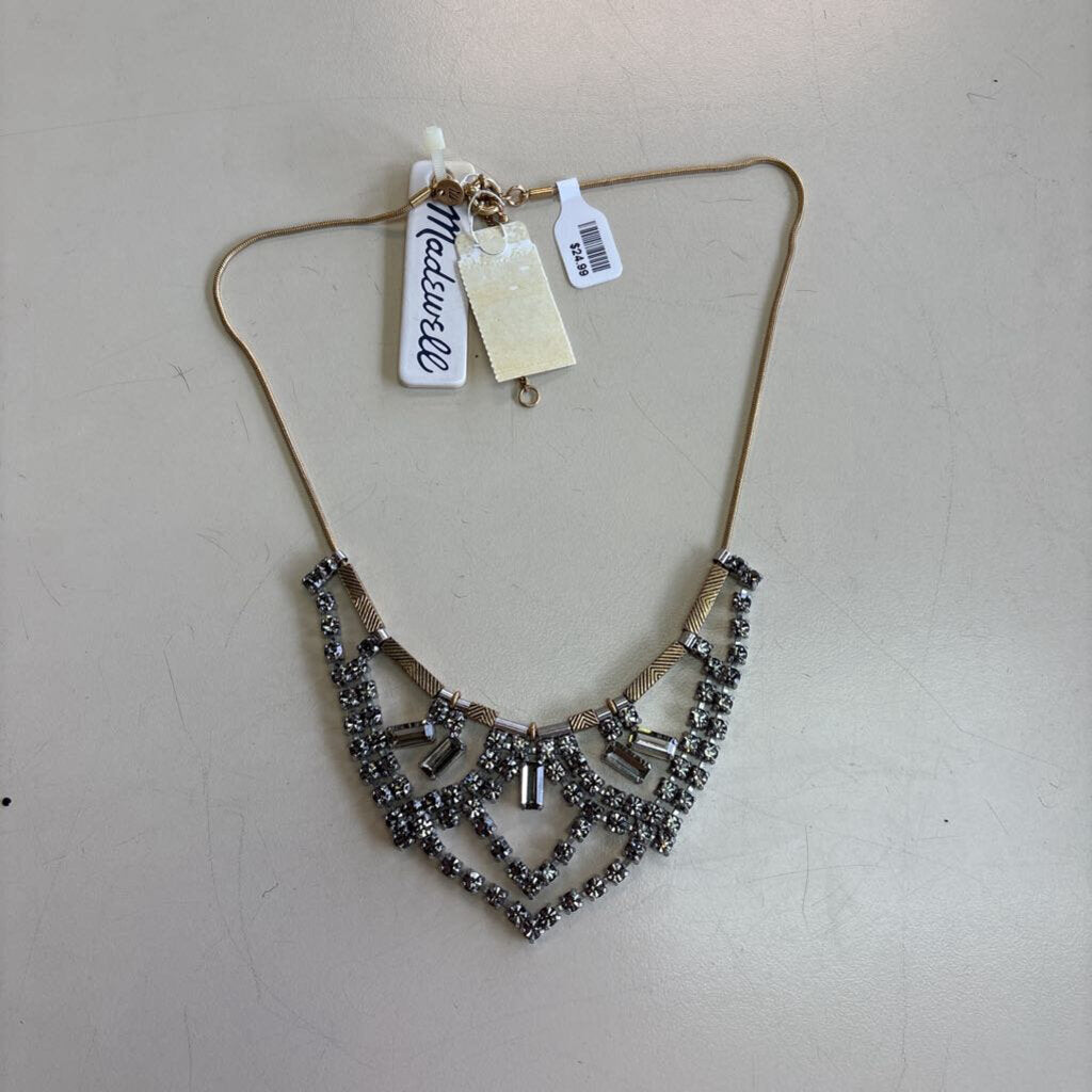 Madewell Rhinestone Bib Necklace