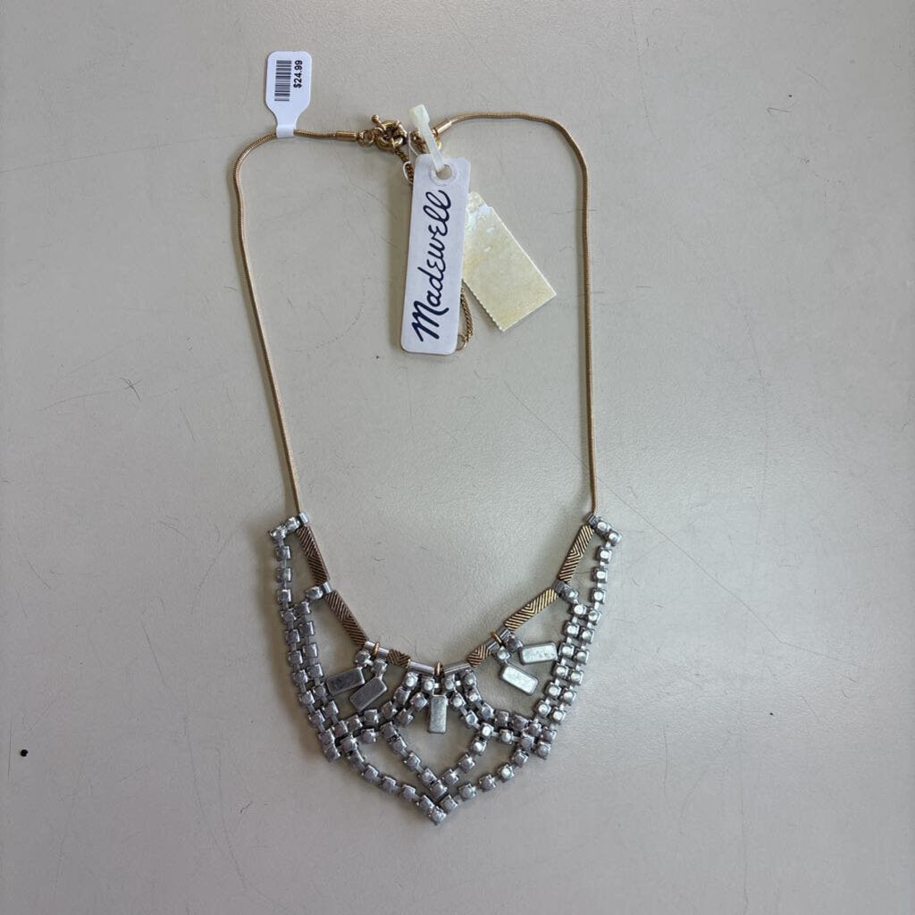 Madewell Rhinestone Bib Necklace