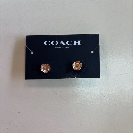 Coach Rose Gold Stud Earrings