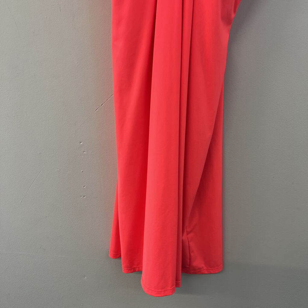 Athleta Neon Coral Halter Neck Athletic Dress Medium