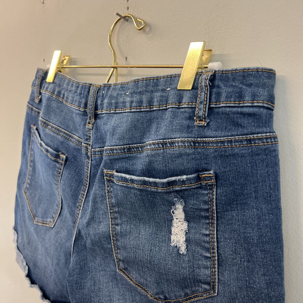 Altar'd State Dark Wash Denim Shorts 27