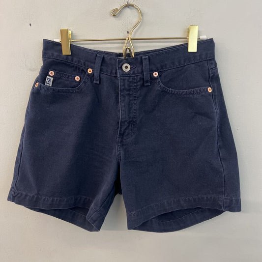 Guess Navy Denim High Waisted Shorts 27