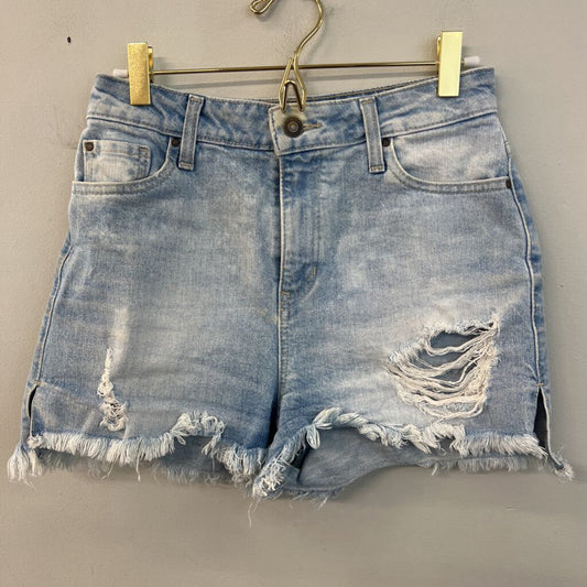 Guess Light Wash High Waisted Denim Shorts 27