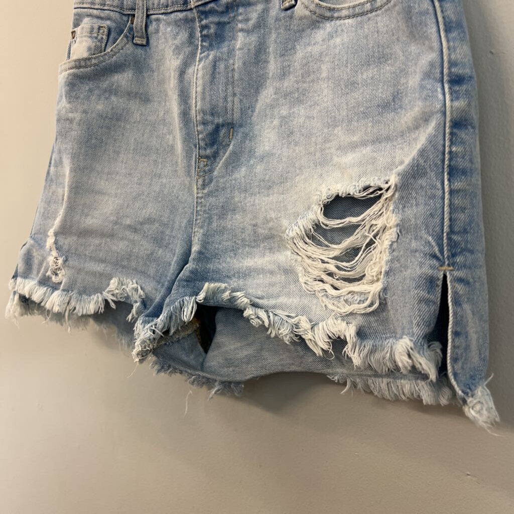 Guess Light Wash High Waisted Denim Shorts 27
