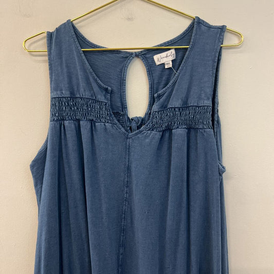 Wonderly Blue Sleeveless Maxi Dress XXL