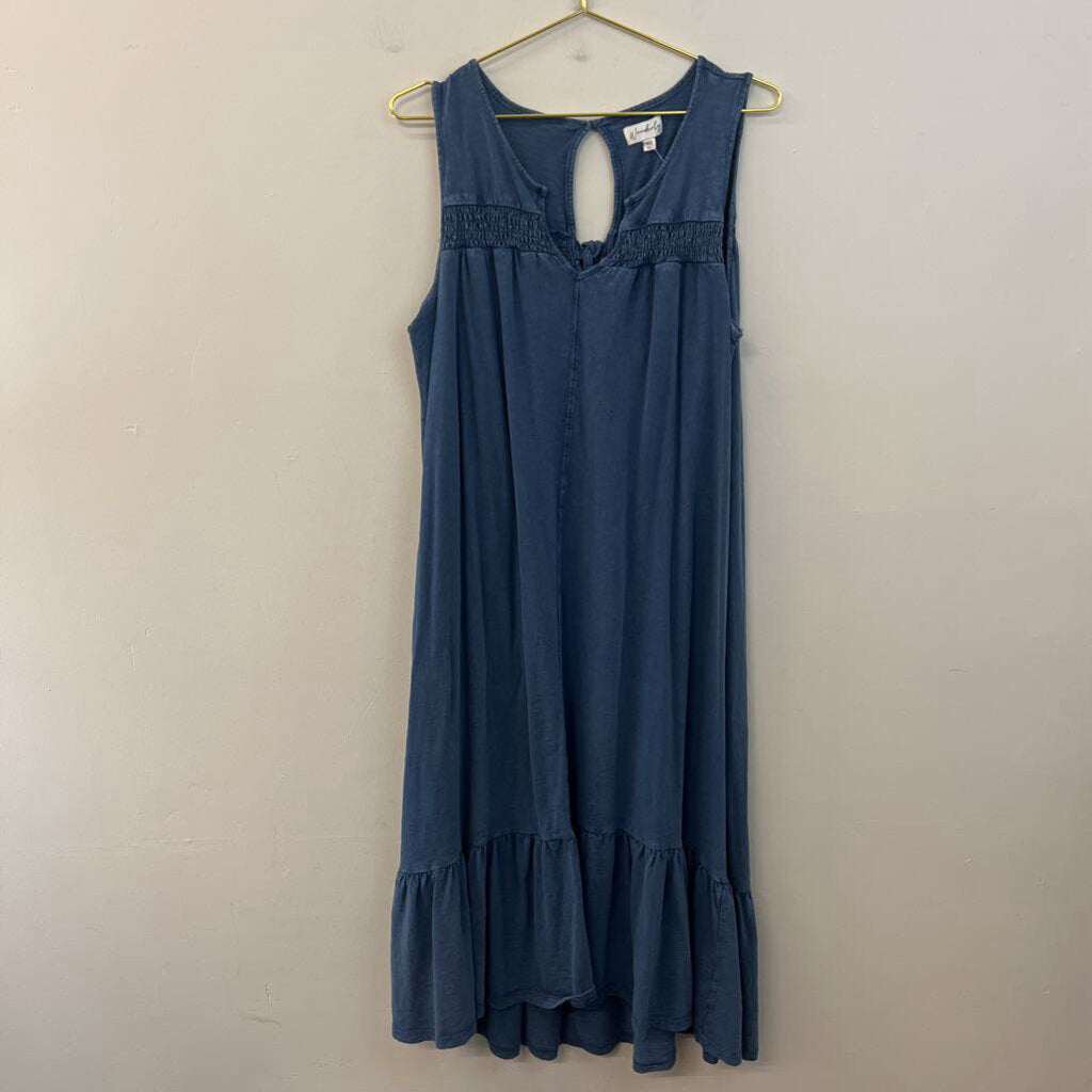 Wonderly Blue Sleeveless Maxi Dress XXL