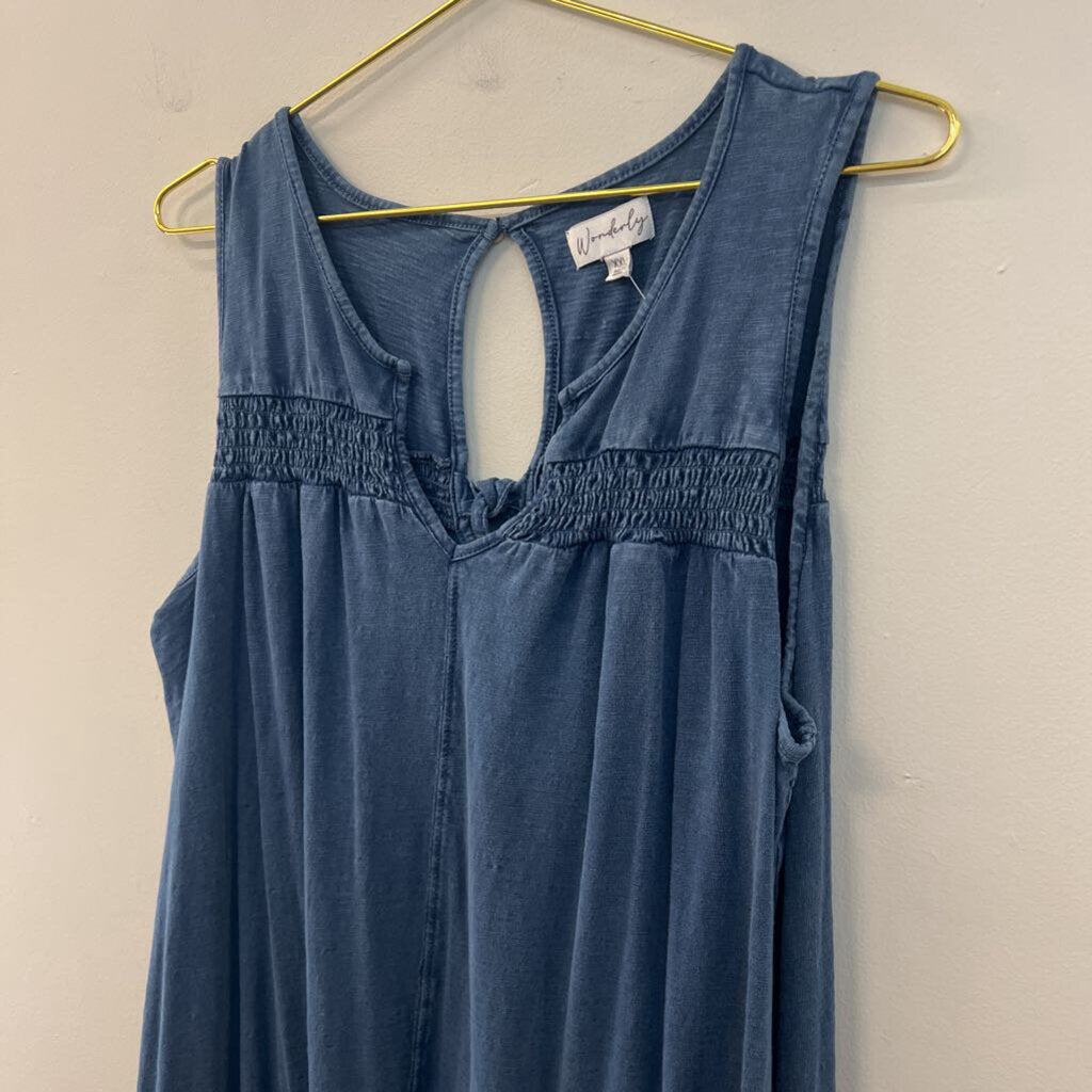 Wonderly Blue Sleeveless Maxi Dress XXL