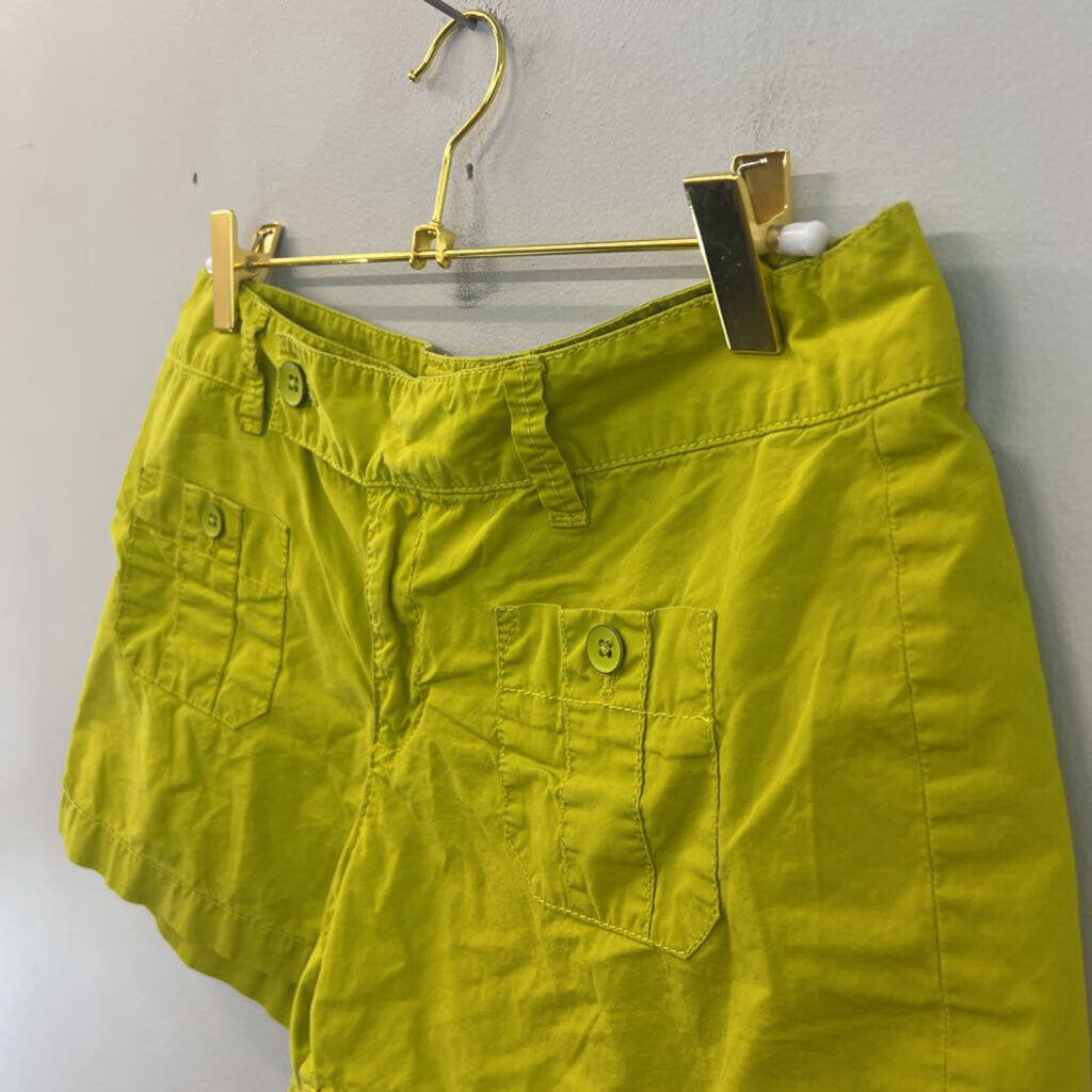 Loft Green Front Pocket Shorts 2