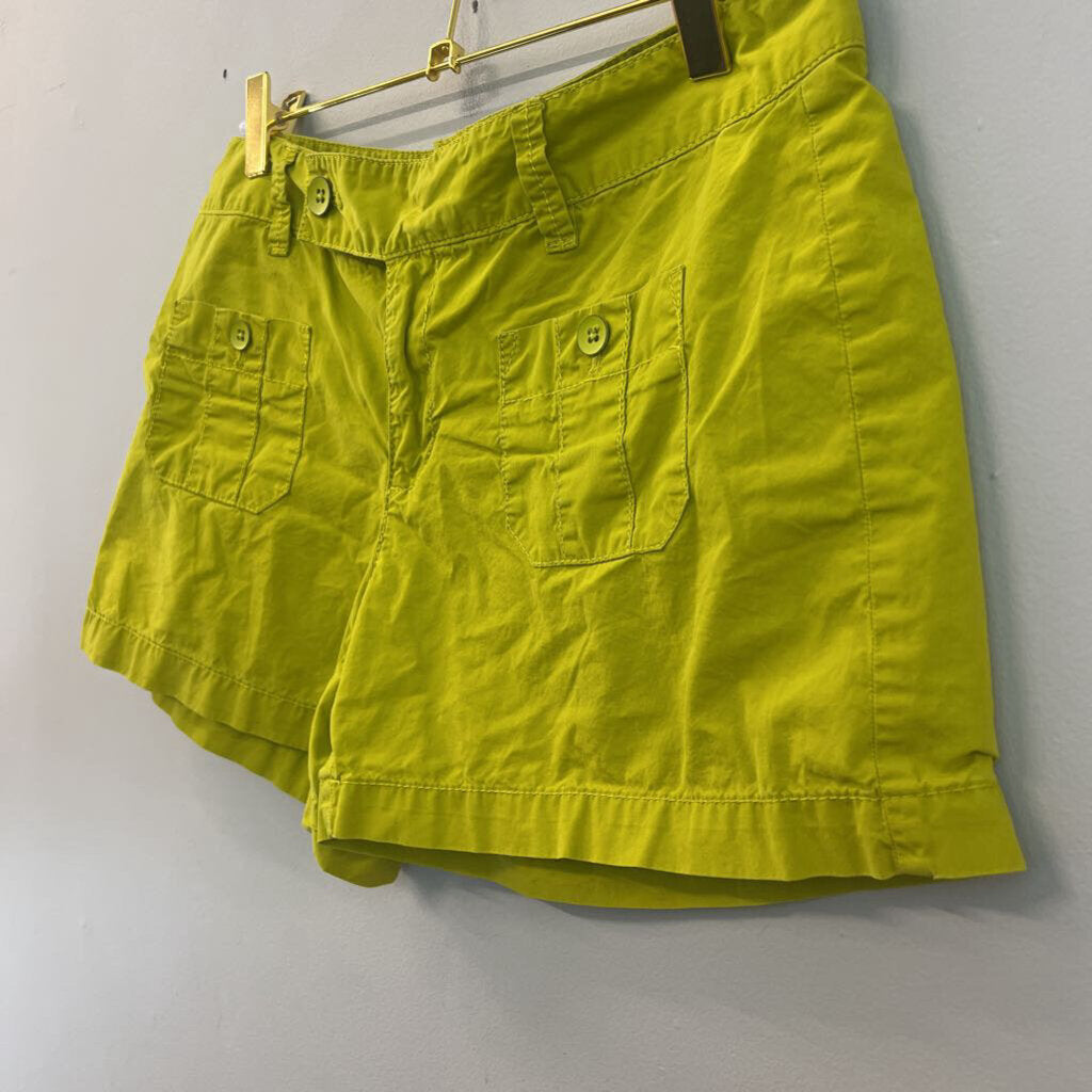 Loft Green Front Pocket Shorts 2